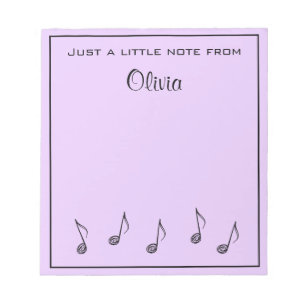 Notas de Música Personalizadas Bloc de Notas Lavan