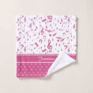 Notas de música personalizado y patrones de corazó
