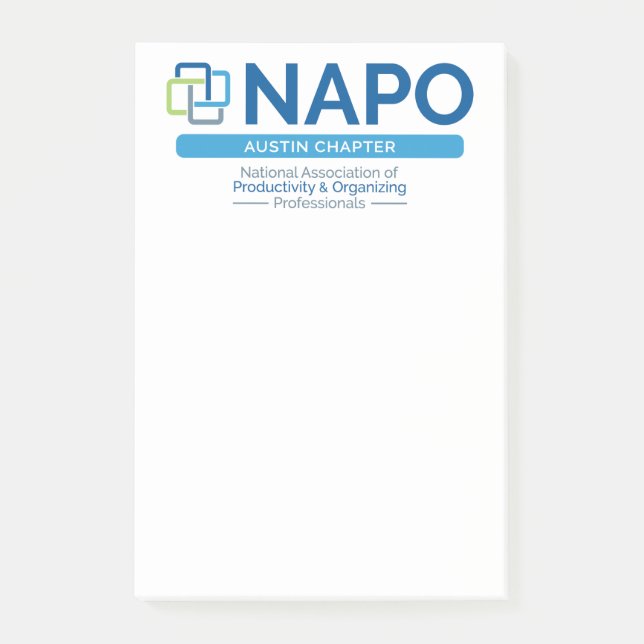 Notas de NAPO Austin Post-It® (Anverso)