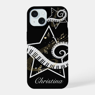 Notas de oro de Estrella Musical Personalizada