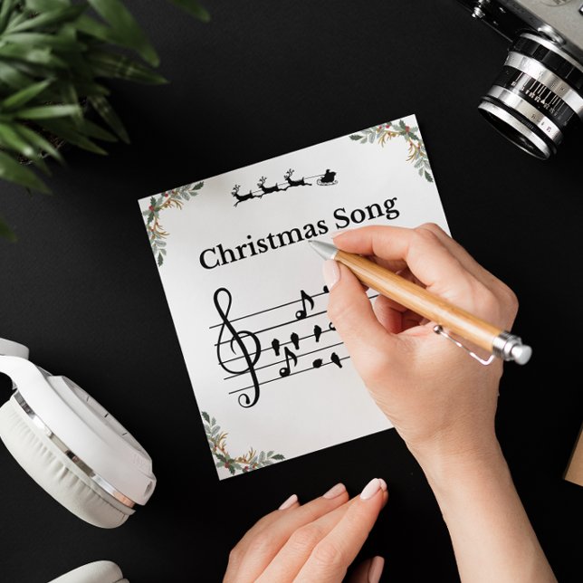 Notas de Pájaros Villancico de Navidad Holly (Subido por el creador)