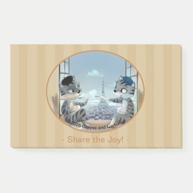 Notas de París por día 10" x 6" - Alegría (Anverso)