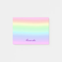 Notas de Pastel Ombre Rainbow Post-it