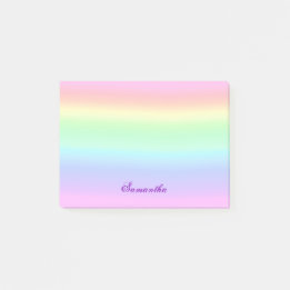 Notas de Pastel Ombre Rainbow Post-it