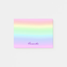 Notas de Pastel Ombre Rainbow Post-it