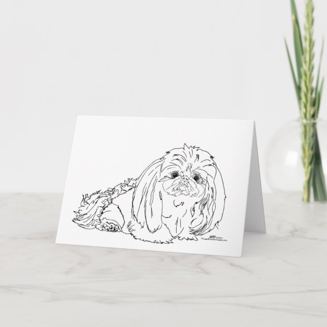 Notas de perro de Pekingese (Anverso)