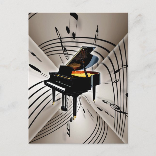 Notas de piano y personal (Anverso)