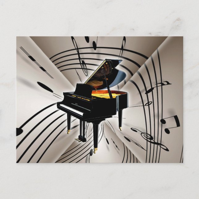 Notas de piano y personal (Anverso)