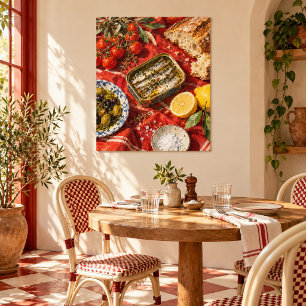 Notas de picnic de anchoa Arte Impreso