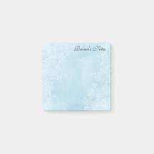 Notas de post-it azules 3x3