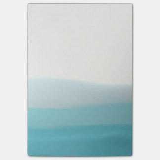 Notas de post-it azules del tinte de la inmersión