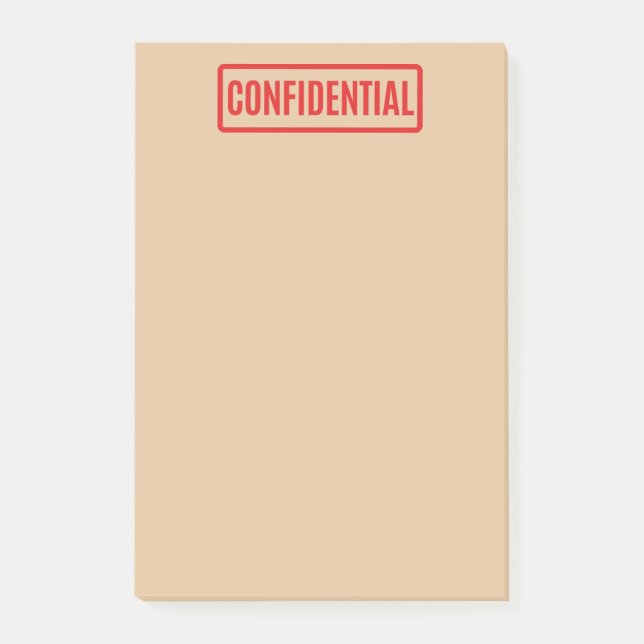 Notas de Post-it confidenciales (Anverso)