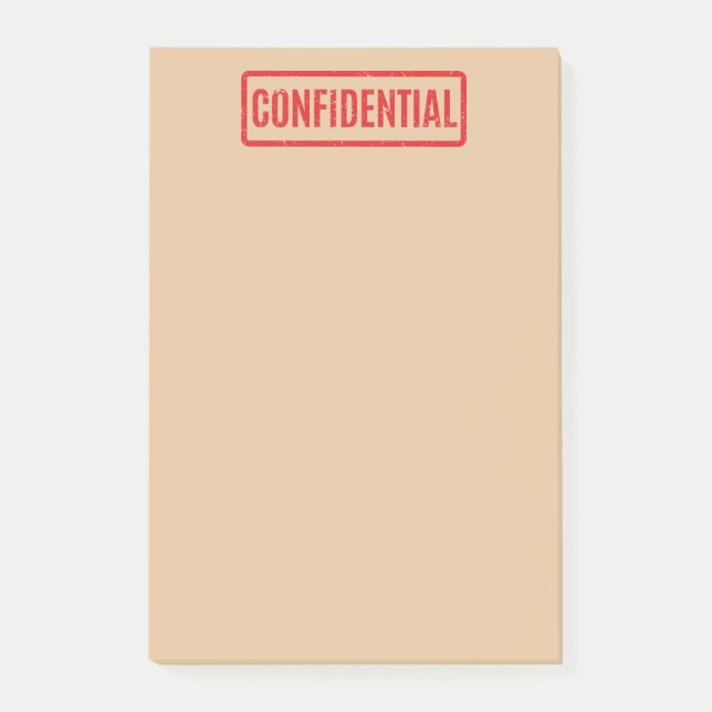 Notas de Post-it confidenciales selladas (Anverso)