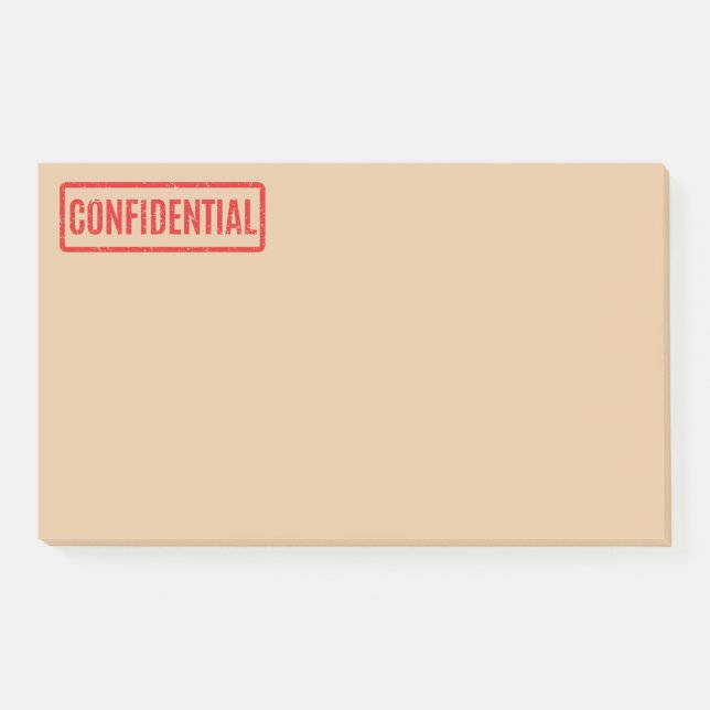 Notas de Post-it confidenciales selladas (Anverso)