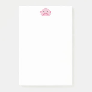 Notas de post-it de Blobfish 4 x 6