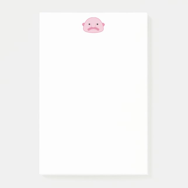 Notas de post-it de Blobfish 4 x 6 (Anverso)