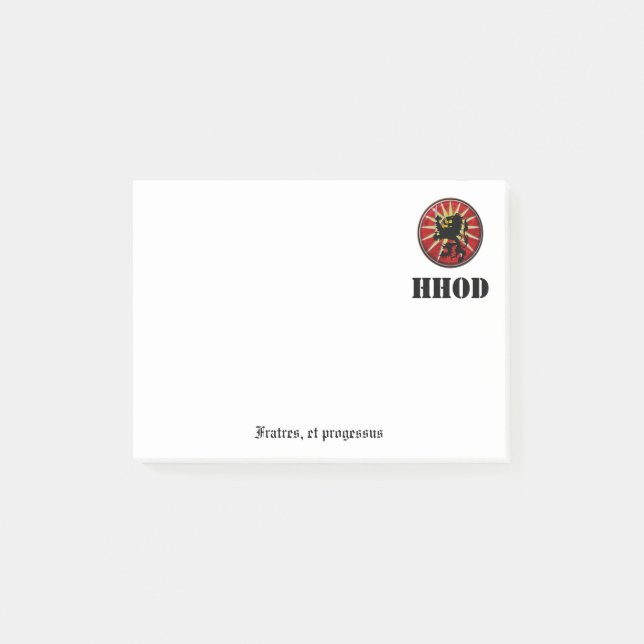 Notas de post-it de HHOD (Anverso)