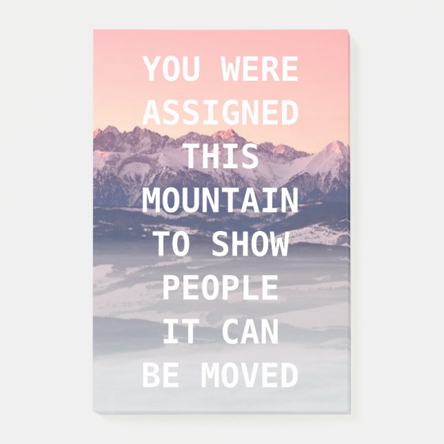 Notas de post-it de la colección de la montaña (Anverso)