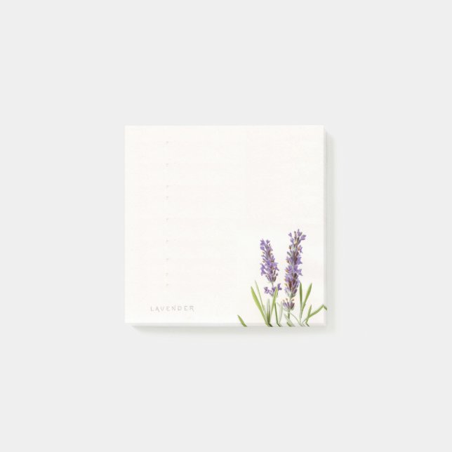 Notas de post-it de la lavanda francesa del (Anverso)