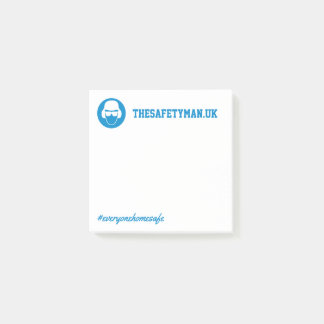 Notas de post-it de la seguridad