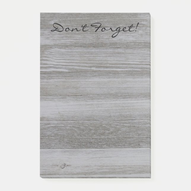 Notas de post-it de madera rústicas (Anverso)