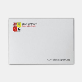 Notas de post-it de McGrath del clan