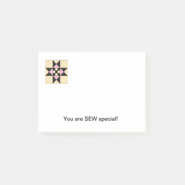 Notas de post-it del bloque del edredón E (Anverso)