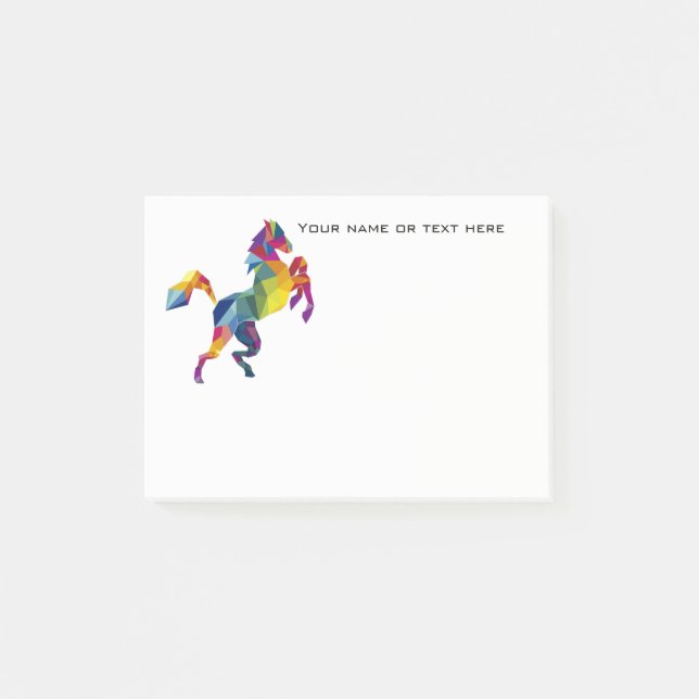 Notas de post-it del caballo (Anverso)