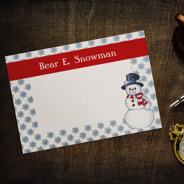 Notas de post-it del oso del muñeco de nieve (Subido por el creador)