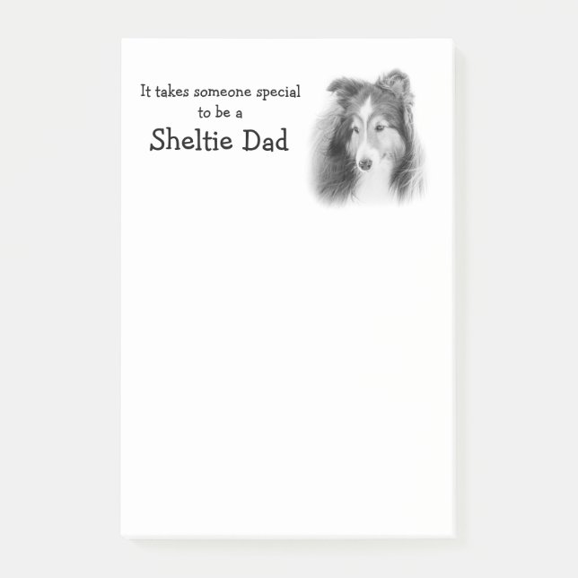 Notas de post-it del papá de Sheltie (Anverso)