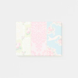 Notas de post-it del papel pintado del vintage