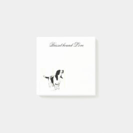 Notas de post-it del perro de afloramiento