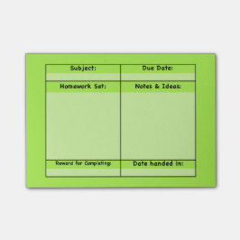 Notas de post-it del proyecto de la preparación