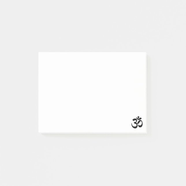 Notas de post-it del símbolo de OM (Anverso)