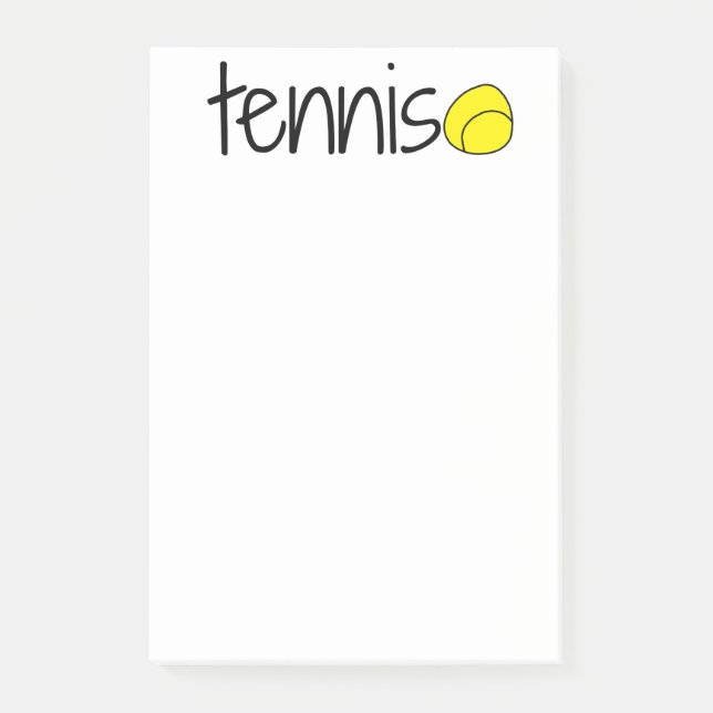 Notas de post-it del tenis (Anverso)