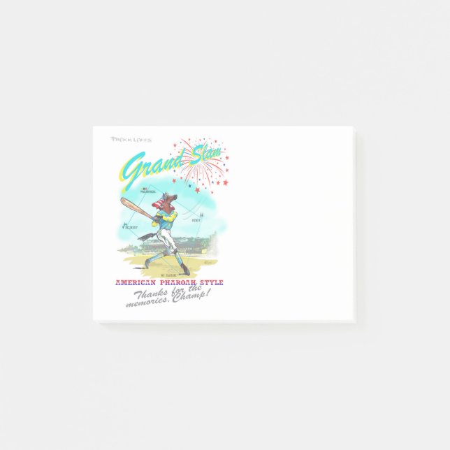 Notas de post-it del tributo del Grand Slam de (Anverso)