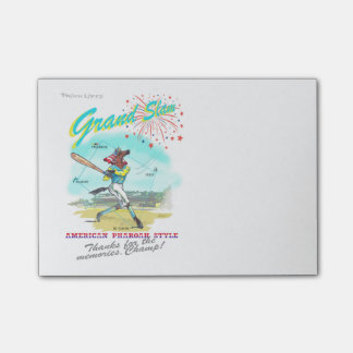 Notas de post-it del tributo del Grand Slam de