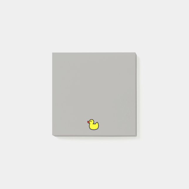 Notas de post-it Ducky amarillas lindas de Rubby (Anverso)