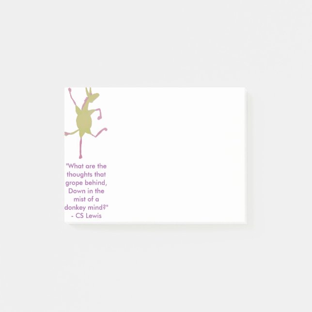 Notas de post-it jubilosas del burro de las jacas (Anverso)