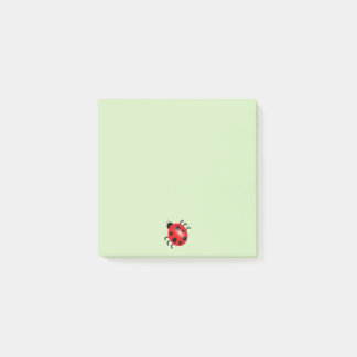 Notas de post-it lindas de señora Bug