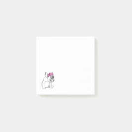 Notas de post-it lindas del perro del bebé del