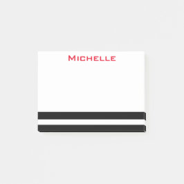 Notas de post-it personalizadas B/W