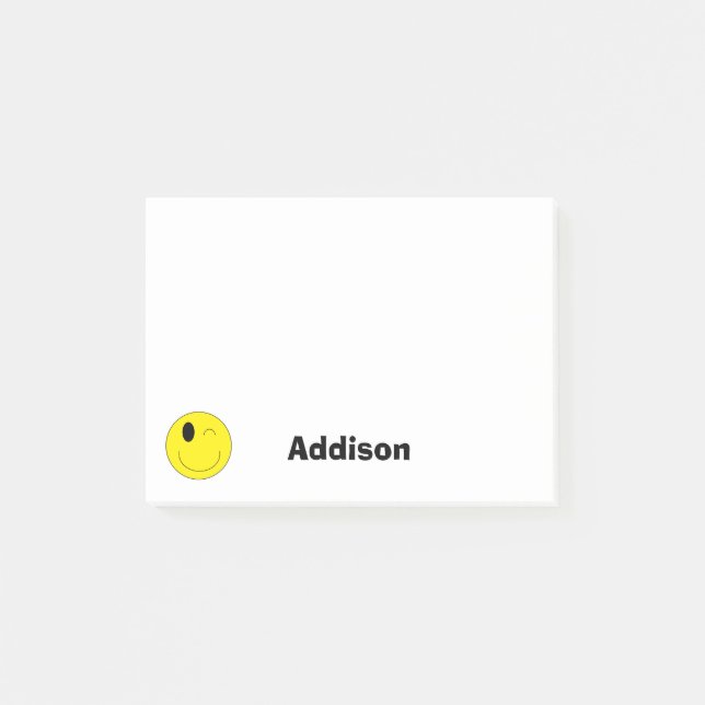 Notas de post-it personalizadas de la emoji (Anverso)
