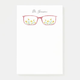 Notas de post-it personalizadas de las margaritas