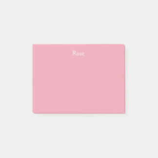 Notas de post-it personalizadas del rosa color de