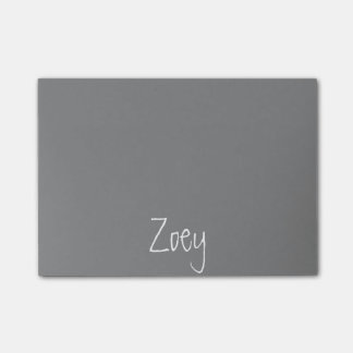 Notas de post-it personalizadas gris