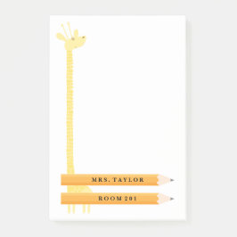 Notas de post-it personalizadas jirafa del