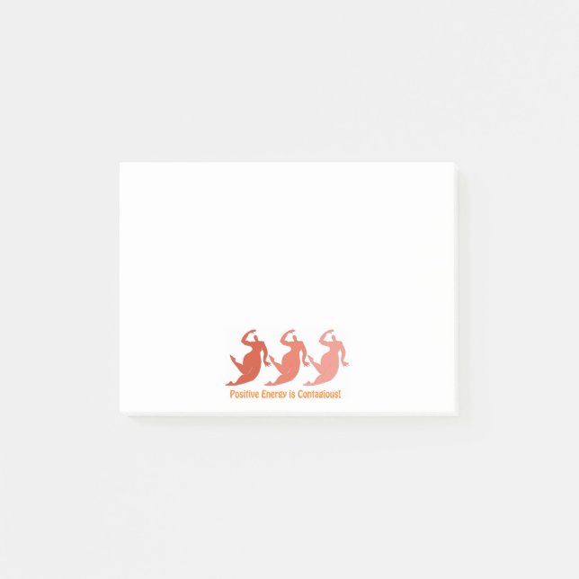 Notas de post-it positivas de la energía (Anverso)