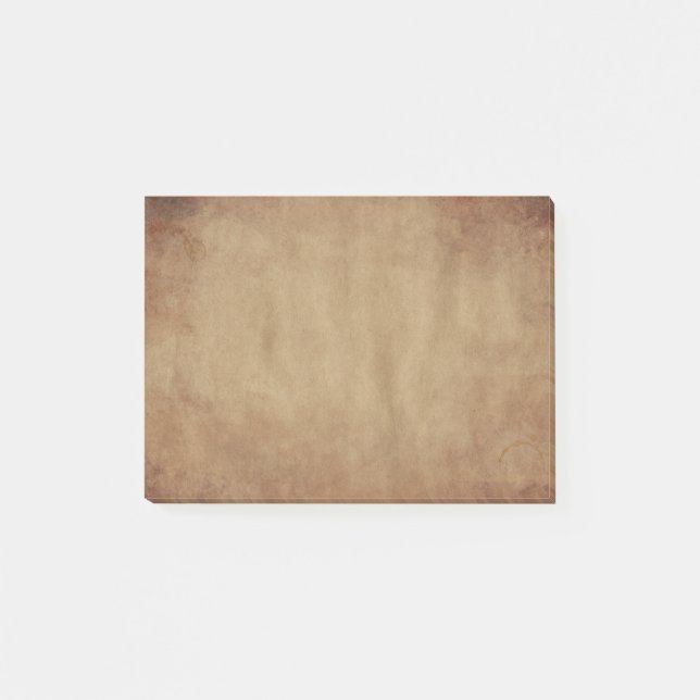 Notas de post-it rústicas del diseño de Brown (Anverso)