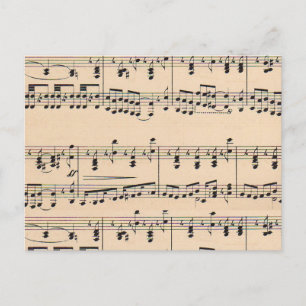 Notas de puntuación de la música de hojas antiguas